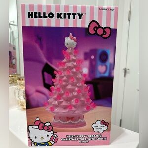 NEW PINK HELLO KITTY LIGHT UP CHRISTMAS TREE 12 inch